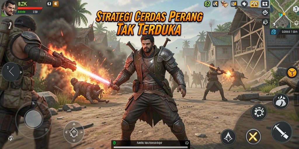 Screenshot gameplay 8ZK dengan aksi strategi yang mendebarkan.