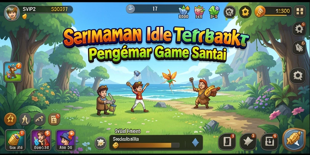 Screenshot gameplay <strong>SVIP2</strong> menampilkan karakter dan fitur Idle yang menarik.